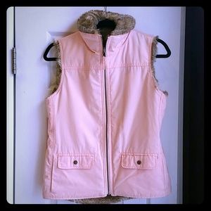 REVERSIBLE faux fur vest