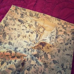 JBrand Floral Ankle Skinny Jeans - 27