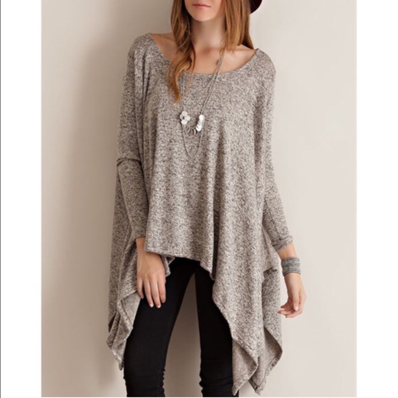Tops - 🆕MANHATTAN asym draped top - H. GREY