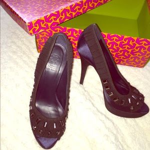 Tory Burch, platform, peep toes heels