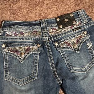 Miss Me Jeans with decorated back pockets