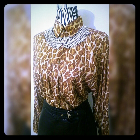 Leopard Print Blouse