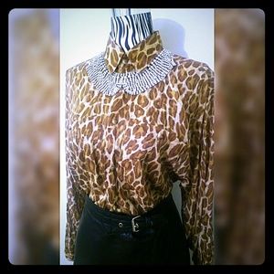 Leopard Print Blouse