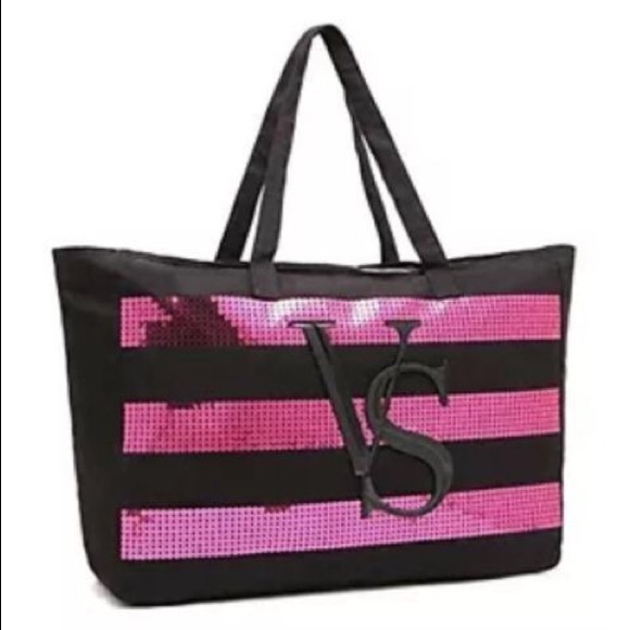 Victoria's Secret Large Sequin Tote Travel Bag. - Picture 3 of 3