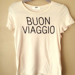 J Crew Buon Viaggio Top "Good Trip"