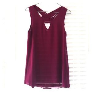 Purple top from local boutique