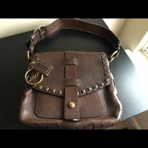 Coach leather braided bag legacy