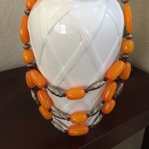 Resin bead necklace