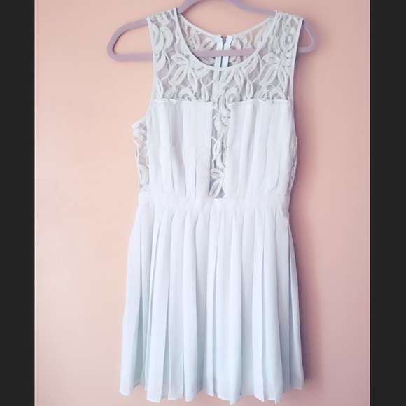BCBGENERATION Misty Haze color dress.