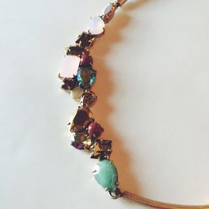 ❗️SALE❗️Crystal Foliage Braided Woven Necklace