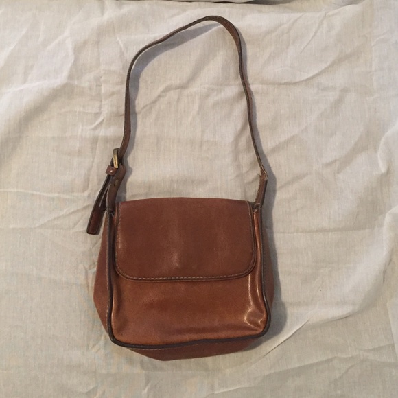 Nine West brown leather shoulder bag - Picture 1 of 2