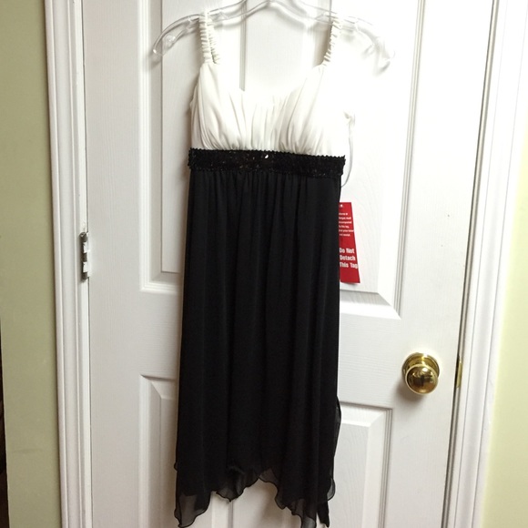 Black and white dress