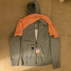 Nike jacket and silk woven scarf
