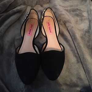 Betsey Johnson cheetah flats