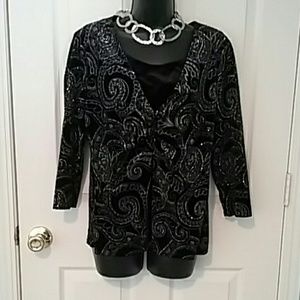 Notations Shirt with Bling