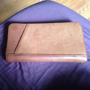 Vintage leather clutch