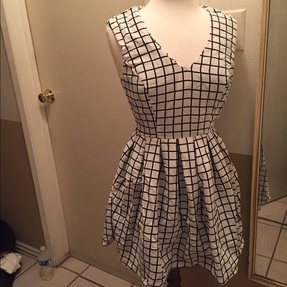 Black and white dress