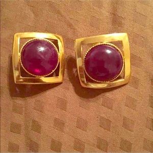Vintage gold earrings