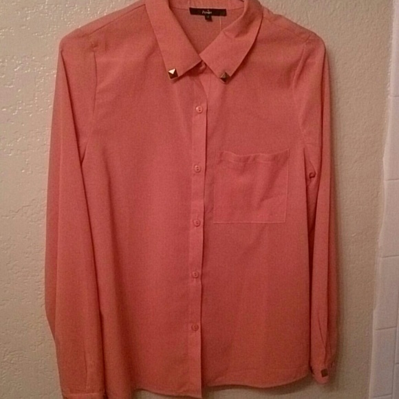 Coral blouse