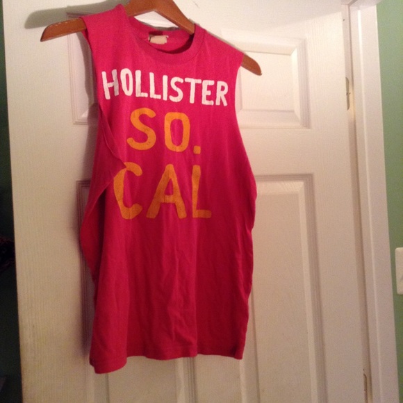 Hollister Surfer Pink Tank Size S