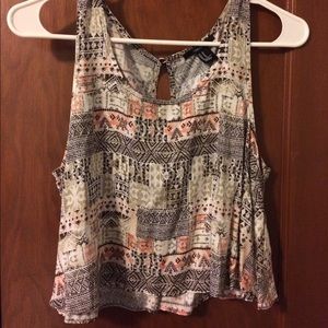 Forever 21 Aztec crop top. NWT
