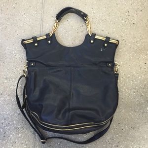 BRAND NEW black and gold shoulder bag
