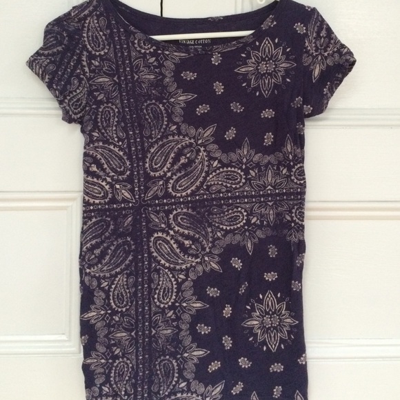 J Crew Bandanna T shirt Size XXS
