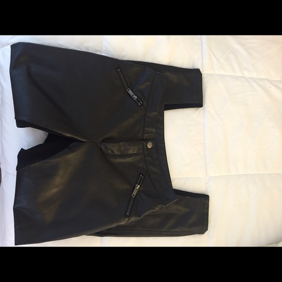 Forever 21 Black Leather Pants