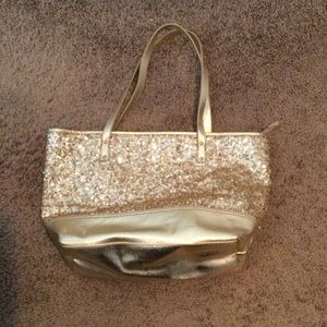 Nine West, Gold Glitter Holiday Purse!