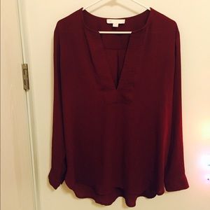 Lumière Maroon Tunic Large