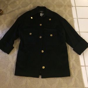 Black Chanel coat