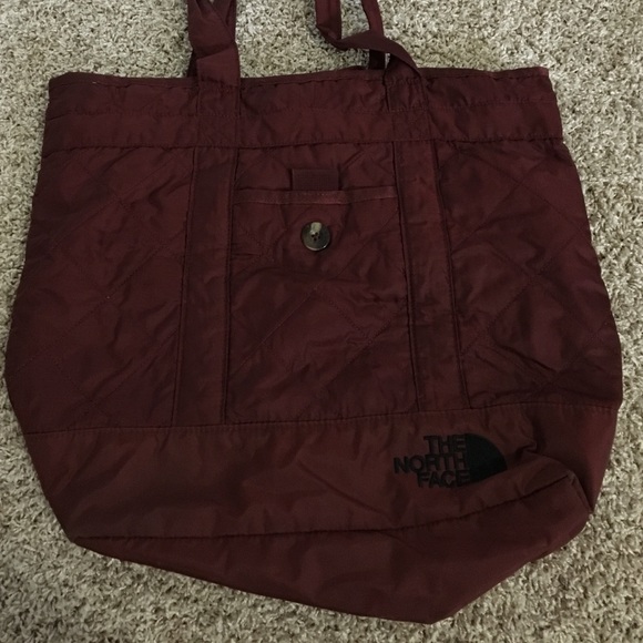 Northface burgandy tote