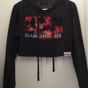 Diamond crop sweater
