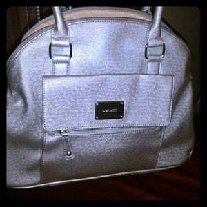 Silver Nine West bag, NWOT