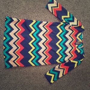 Chevron print dress