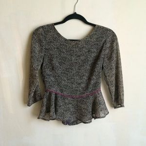 Peplum crop top-never worn.