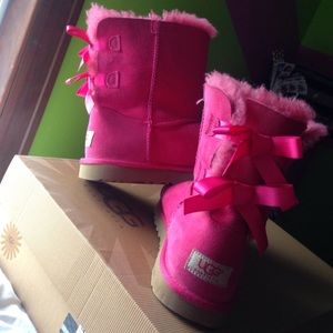 Pink Bailey Bow Uggs