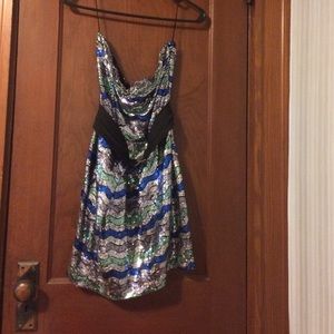 ZARA multicolored sequin dress