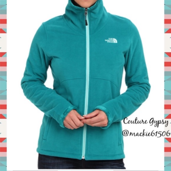 The North Face Outerwear - NWT North Face Turquoise Full Zip Fleece Jacket L