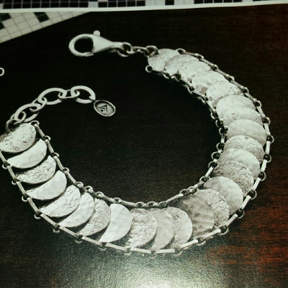 Silpada Sterling Silver reversible sequin bracelet