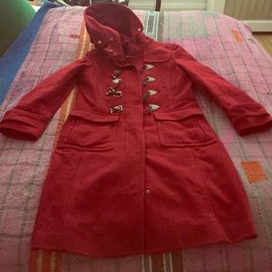 The prefect red jacket. Long and hooded.