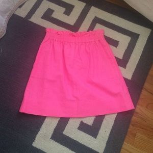 J. Crew bright pink skirt