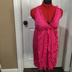 Hot Pink Ruffles dress