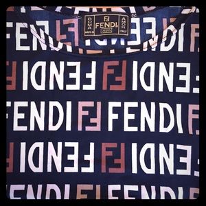 Authentic Fendi stretch shirt, long sleeve.