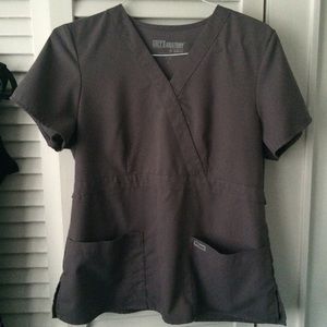 Greys anatomy grey scrub tops size L