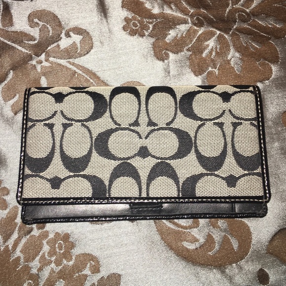 Coach check book holder