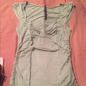 Mint green fitted top