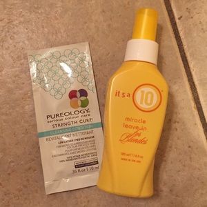 It's a 10 for blondes 4 oz + Pureology sample