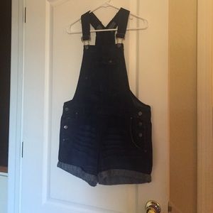 Jean short overalls