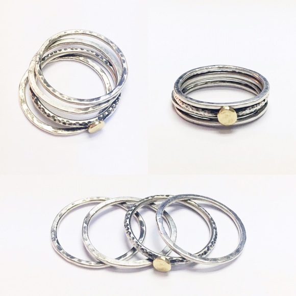 Handmade minimalist stacking rings
